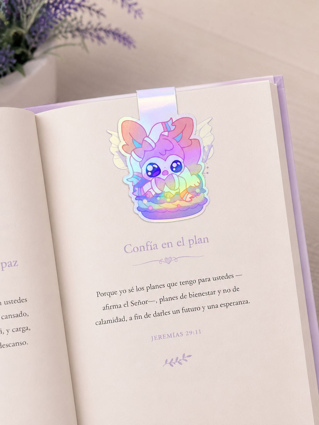 Rainbow Mochi Friend Holographic Magnetic Bookmark
