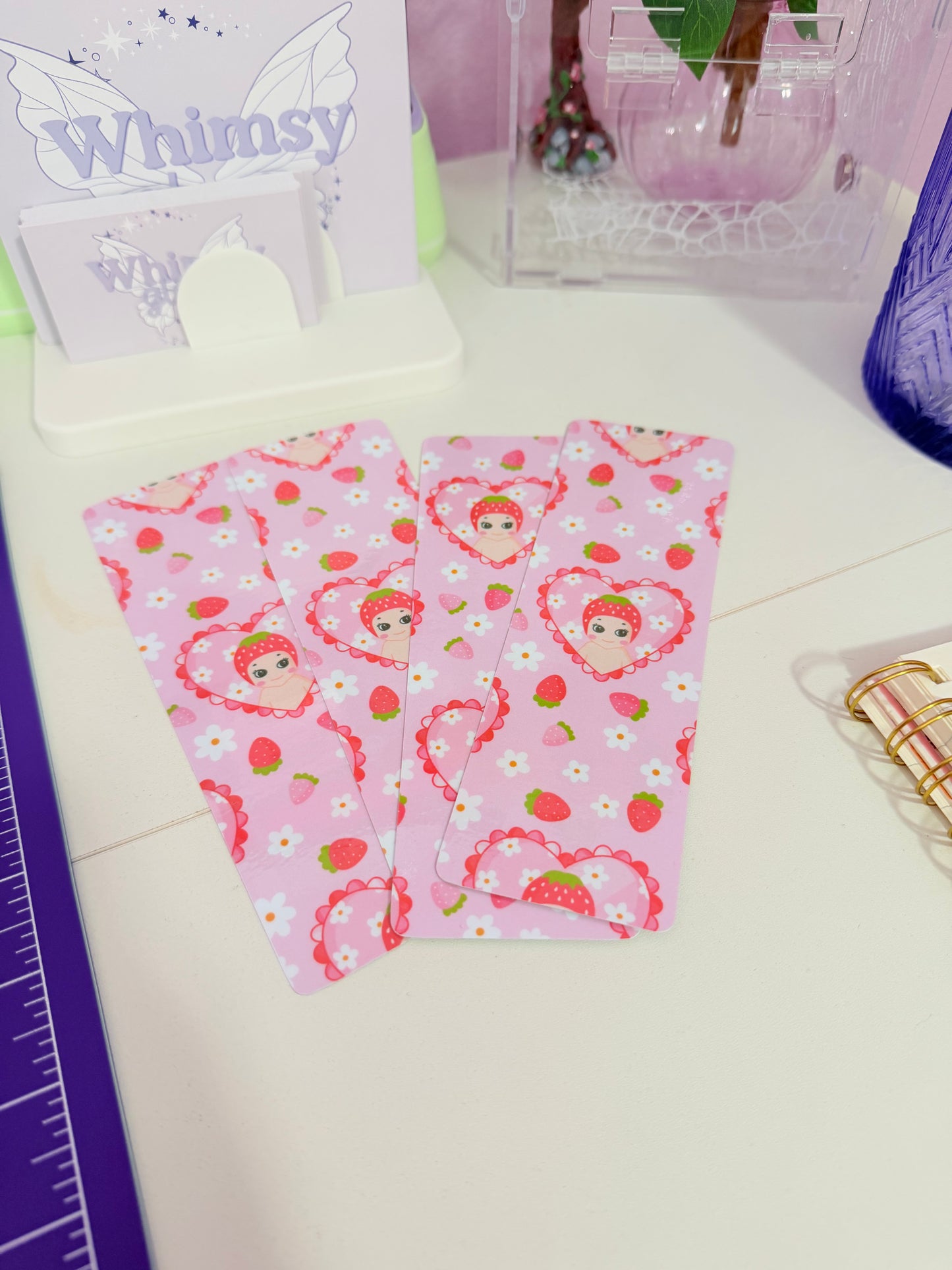 Strawberry Angel Bookmark