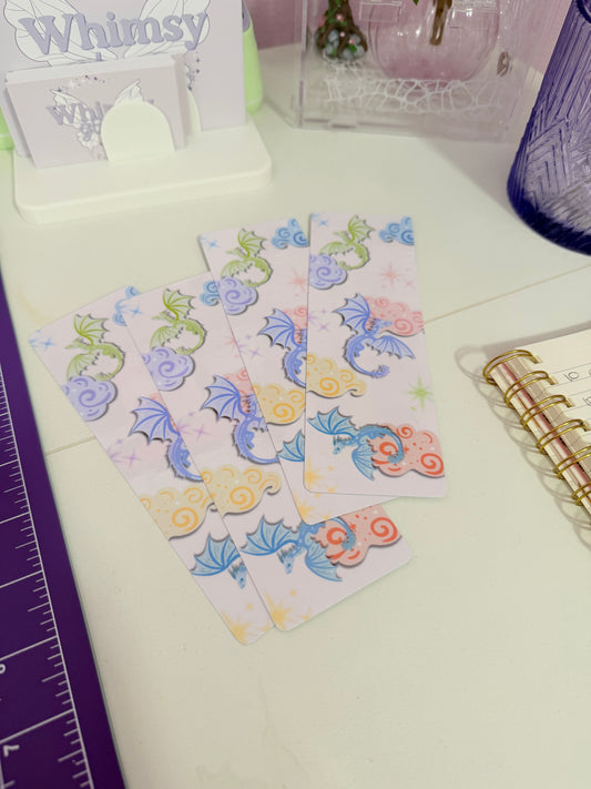Pastel Dragon Bookmark | Fantasy Dragon Bookmark