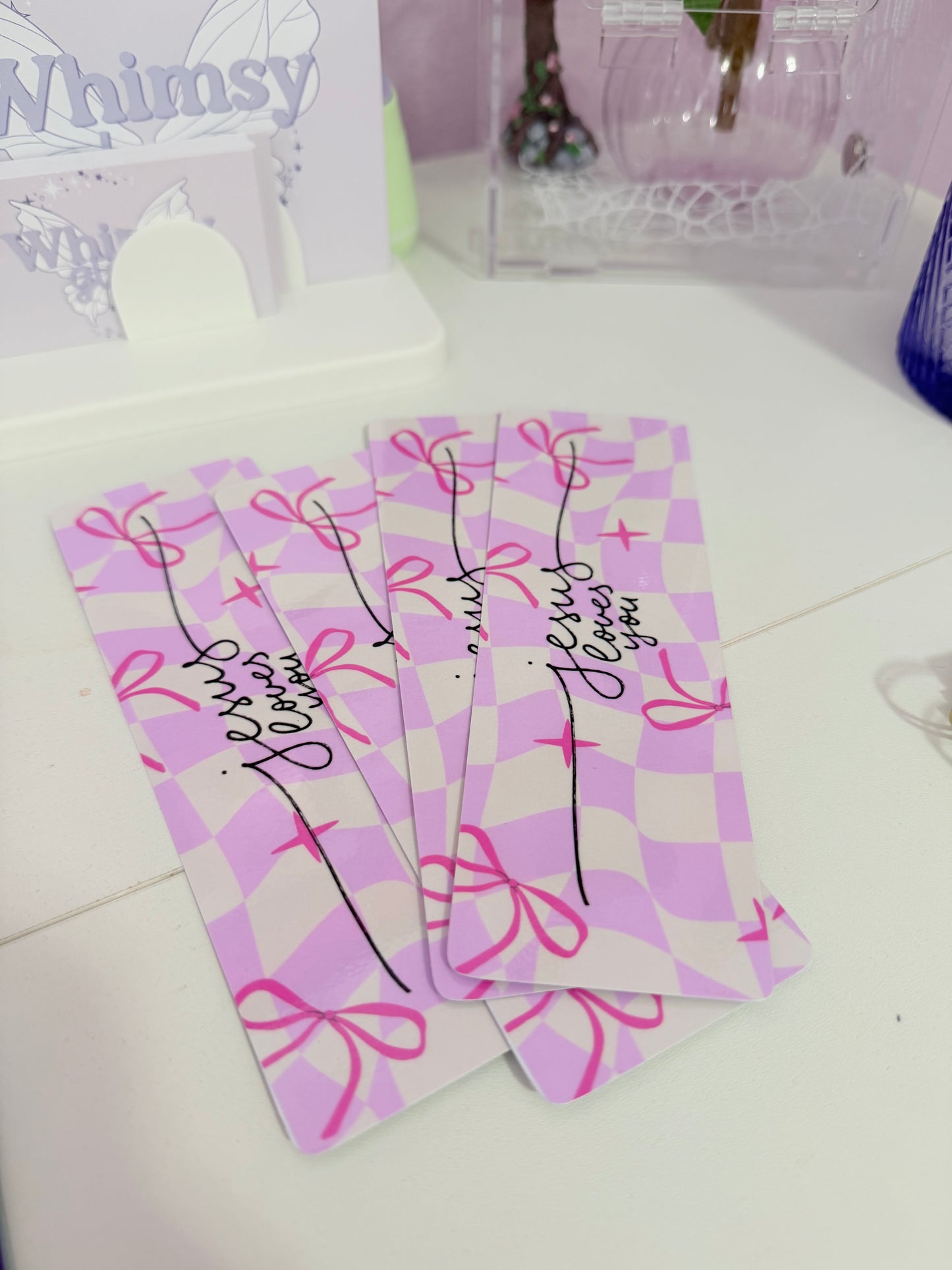 Jesus Loves You Coquette Bookmark