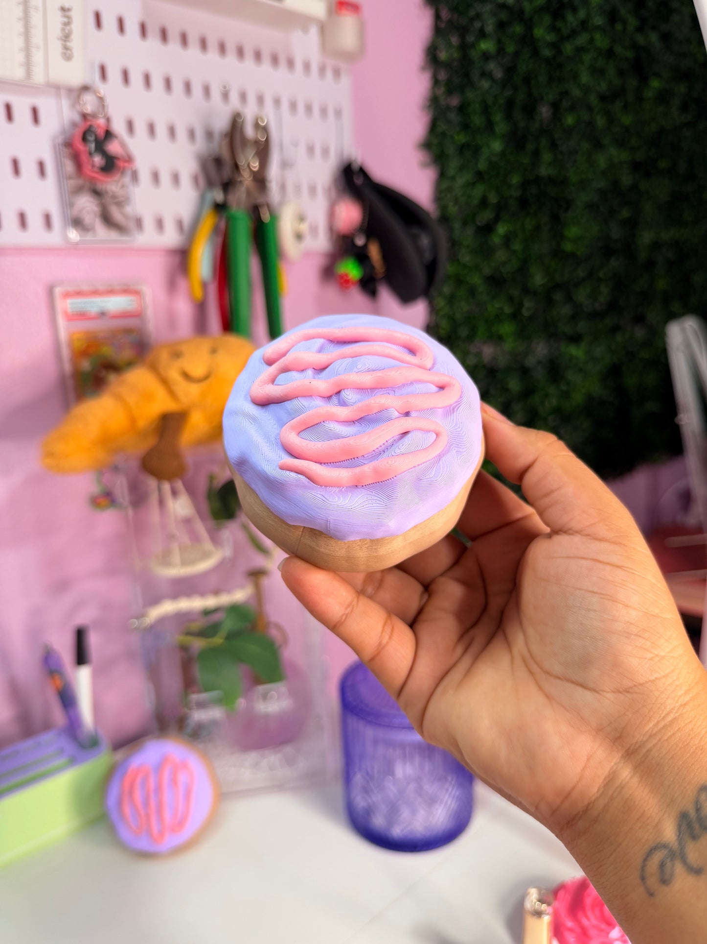 Frosted Cookie Catch-All Tray PURPLE | 3D Printed Dessert Trinket Dish