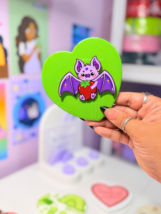 Berry Bat Ceramic Coaster