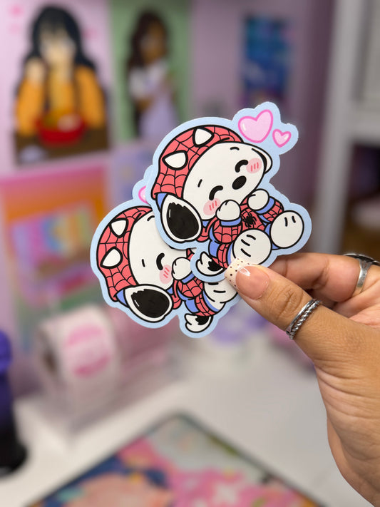Spiderman Dog Sticker