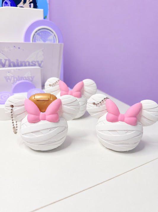 Minnie Mummy Hand Sanitizer Keychain Holder