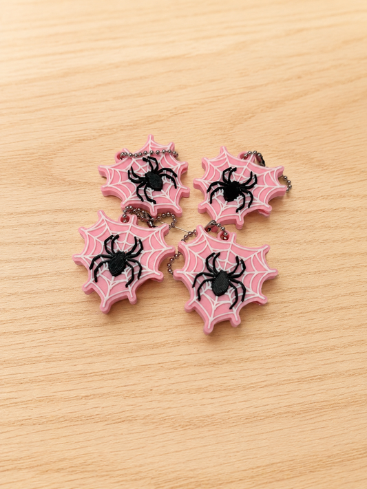 Pastel Spider Web Can Opener Keychain 🕸️