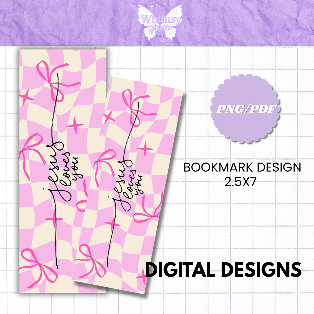 Jesus Loves You Digital Bookmark