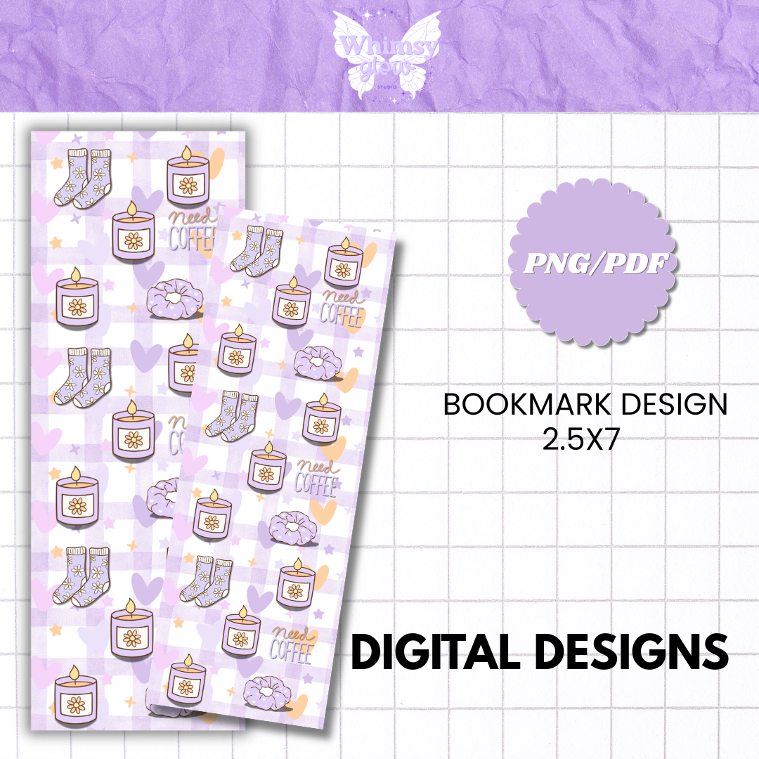 Need Coffee Bookmark | Printable Digital Bookmark