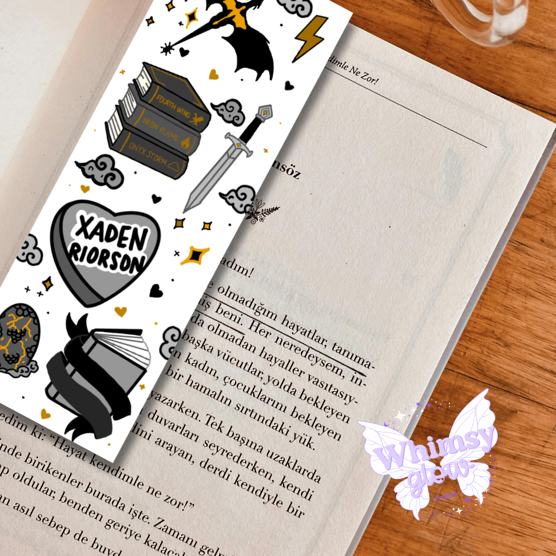 Fourth Wing Inspired Digital Bookmark Bundle | Fantasy Dragon Bookmark Printable | Book Lover Gift | 3 Color Options