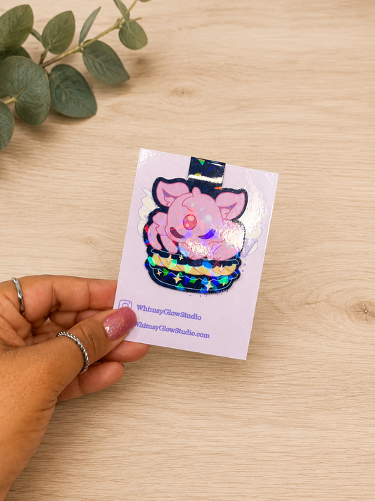 Celestial Dream Mochi Magnetic Bookmark – Holographic Finish