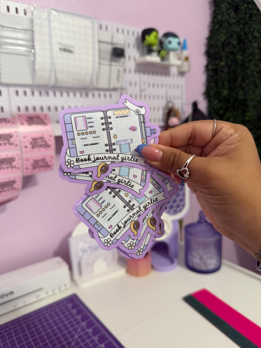 Book Journal Girlie Sticker