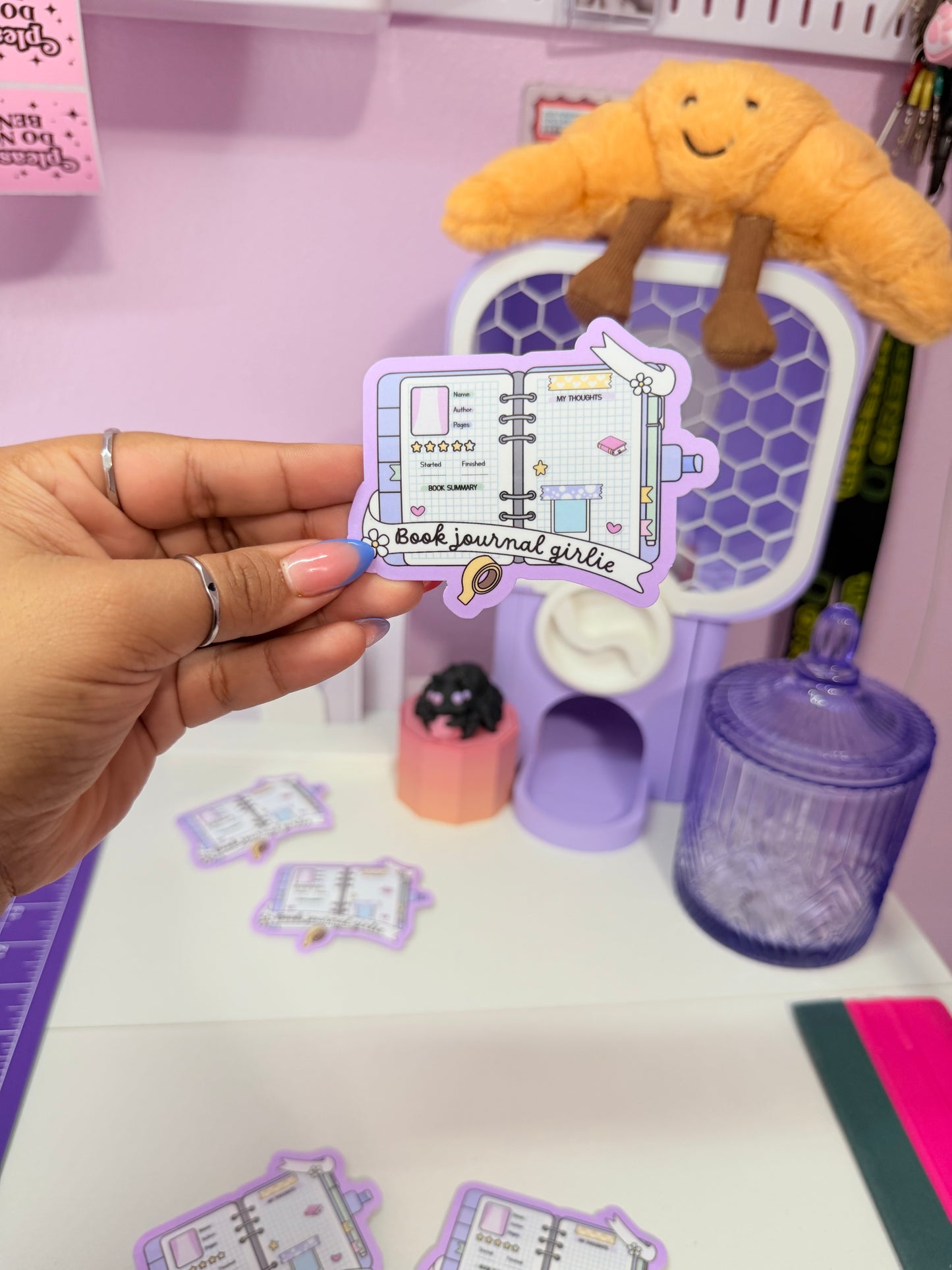 Book Journal Girlie Sticker