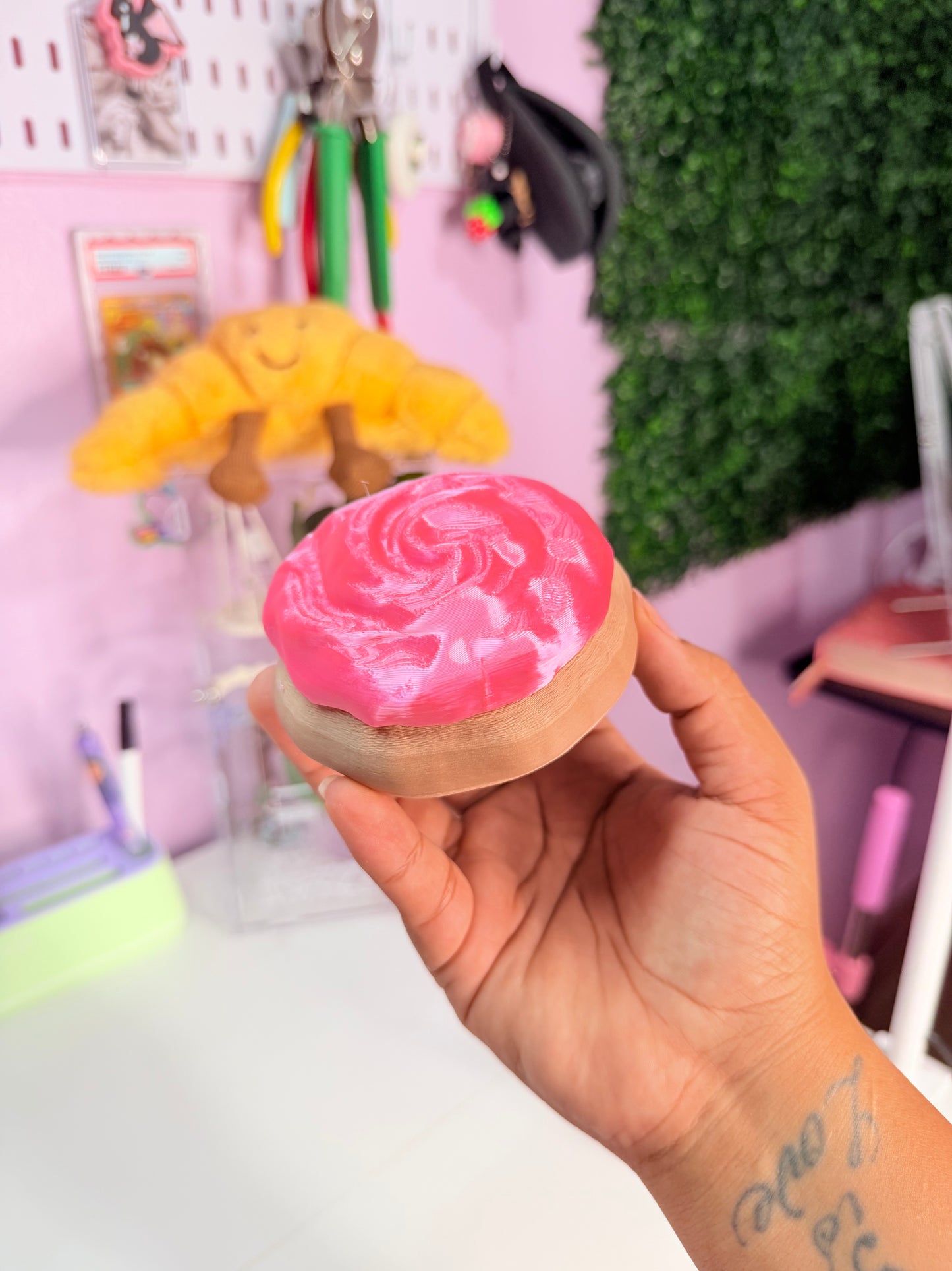 Frosted Cookie Catch-All Tray PINK| 3D Printed Dessert Trinket Dish