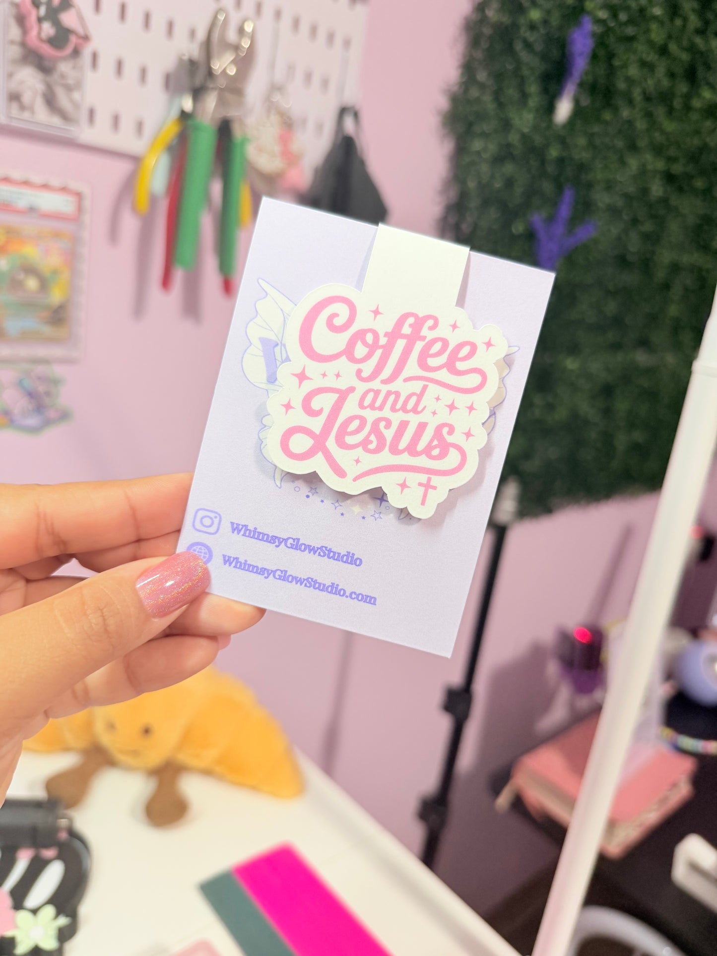 Coffee and Jesus Magnetic Bookmark