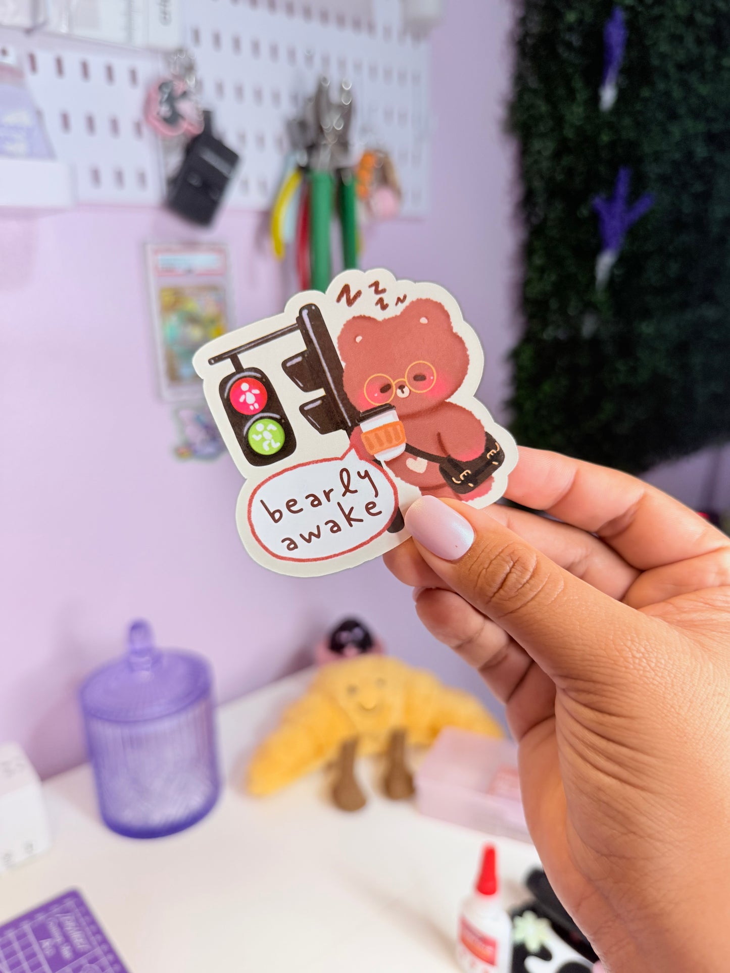 Bearly Awake Coffee Sticker