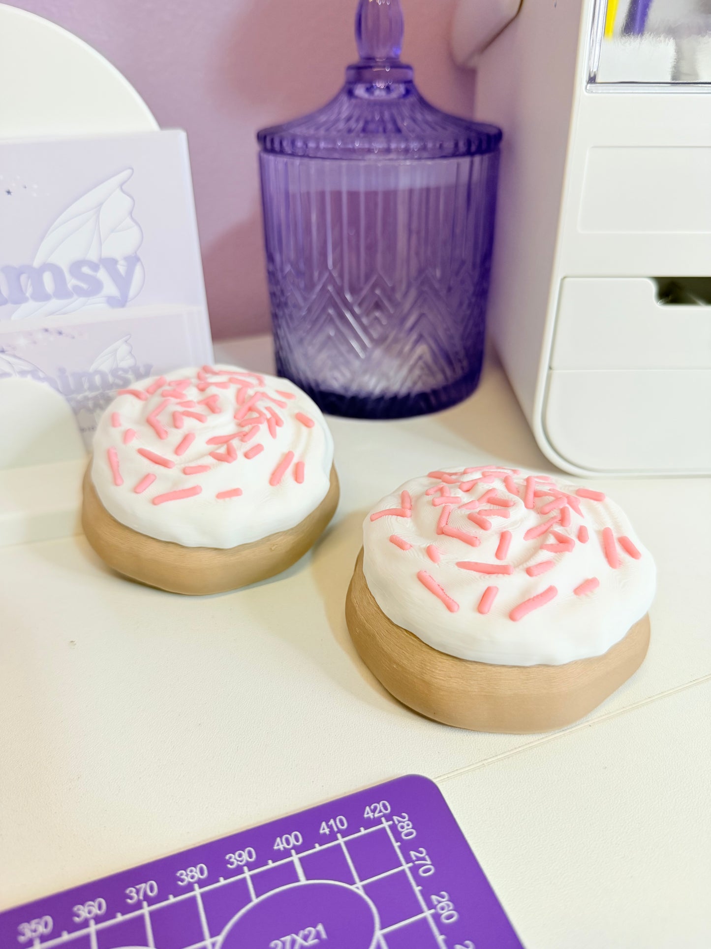 Frosted Cookie Catch-All Trinket Box | Cute Sprinkle Storage Container