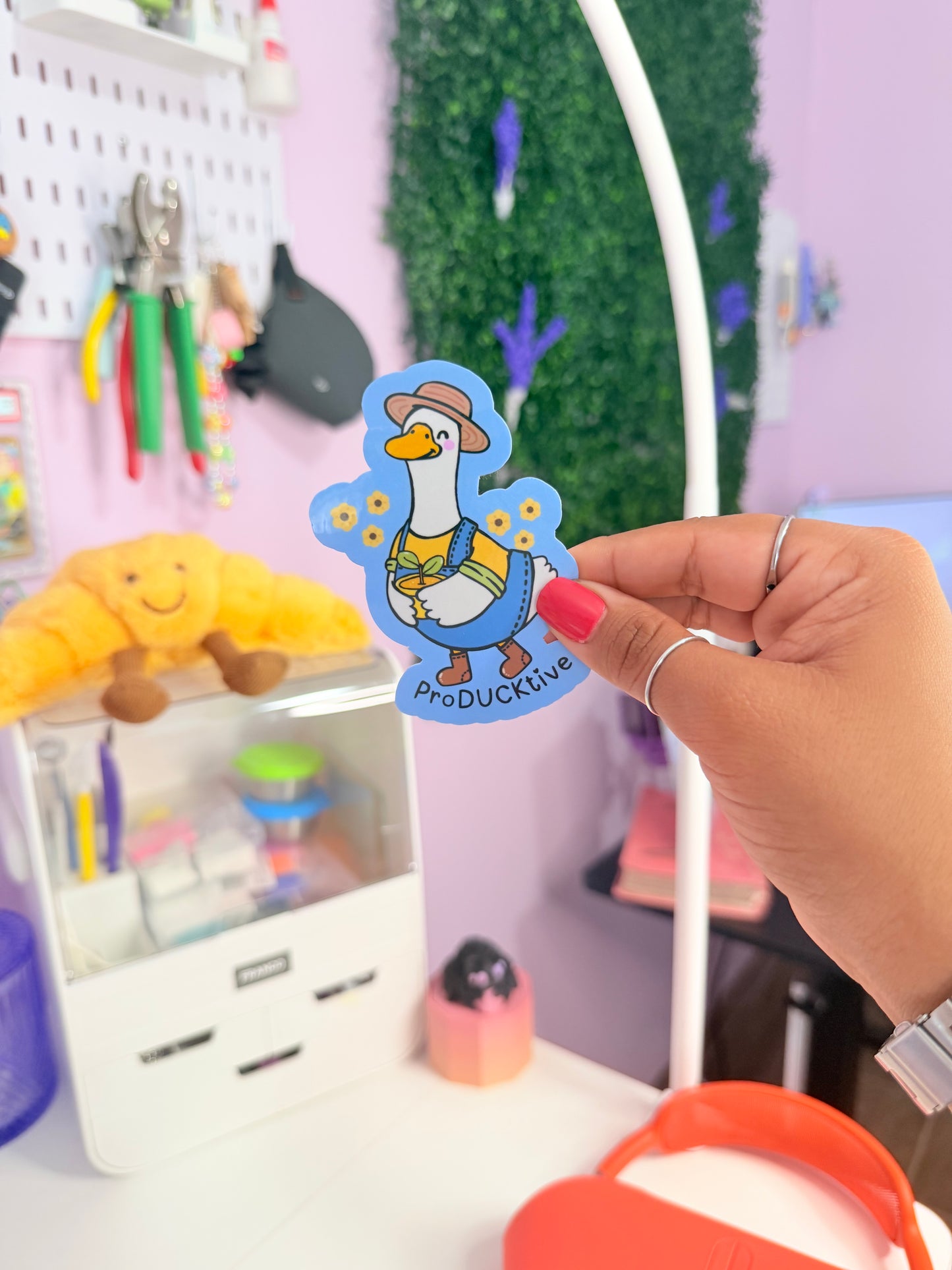 ProDUCKtive Goose Sticker