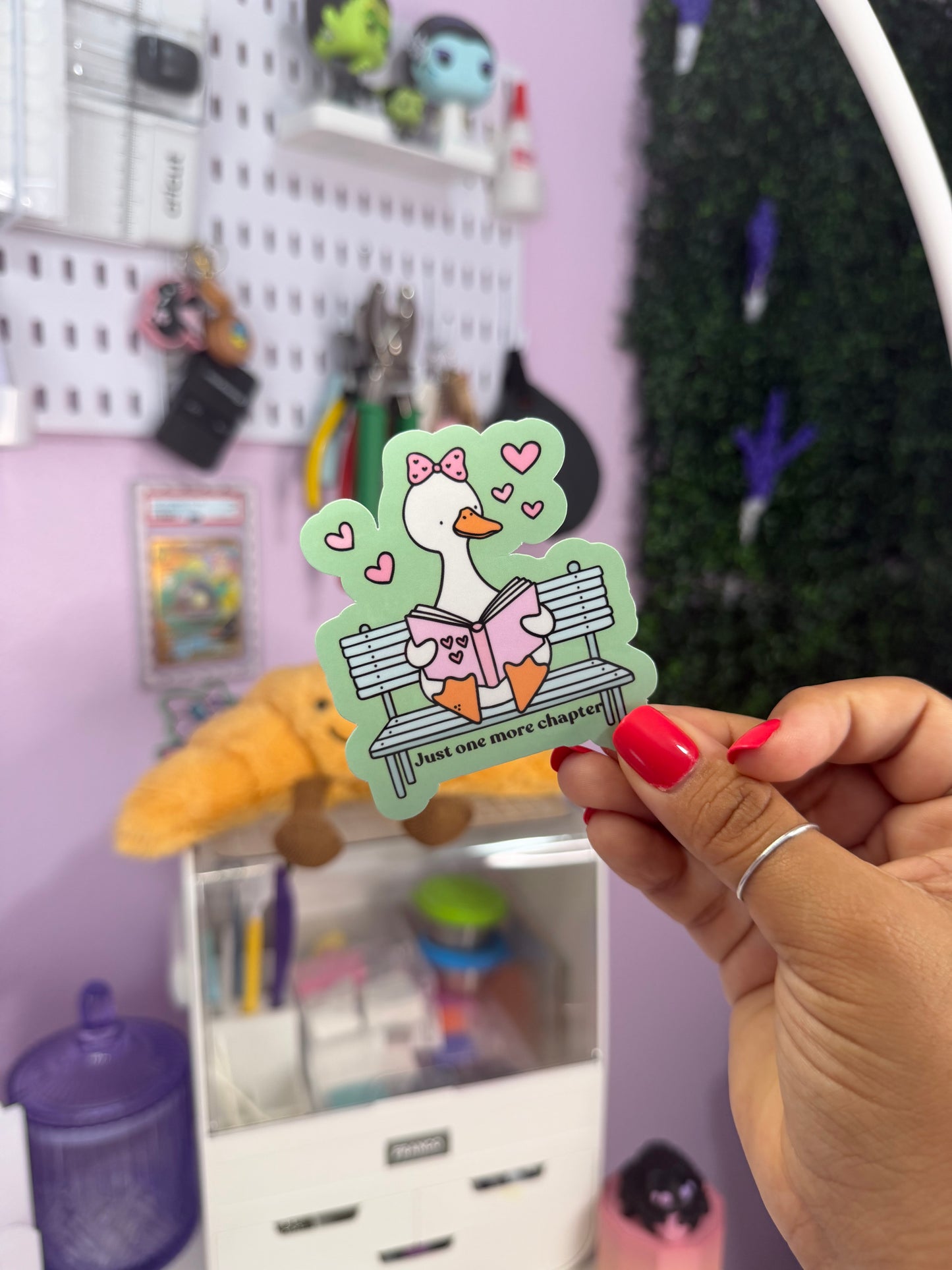 Just One More Chapter Duck Sticker