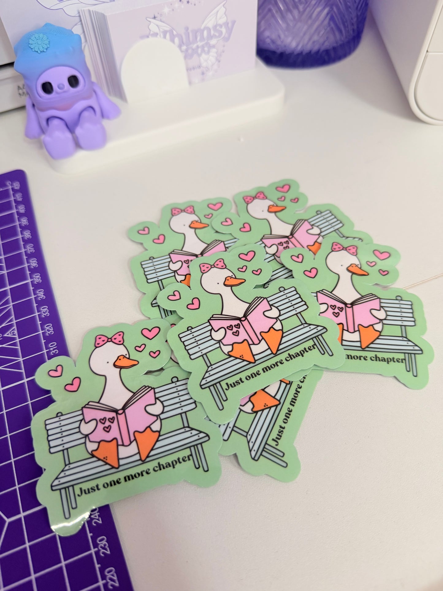 Just One More Chapter Duck Sticker
