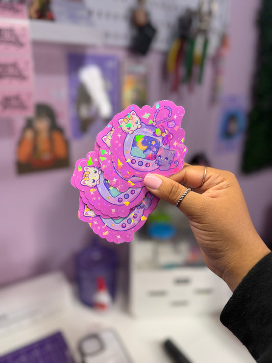 Retro Virtual Pet Sticker |