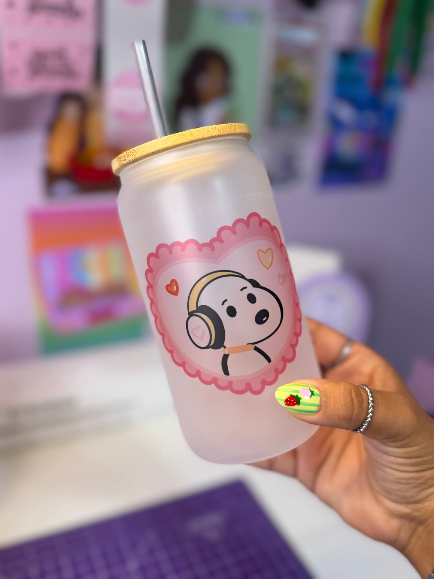 Snoopy Glass Cup