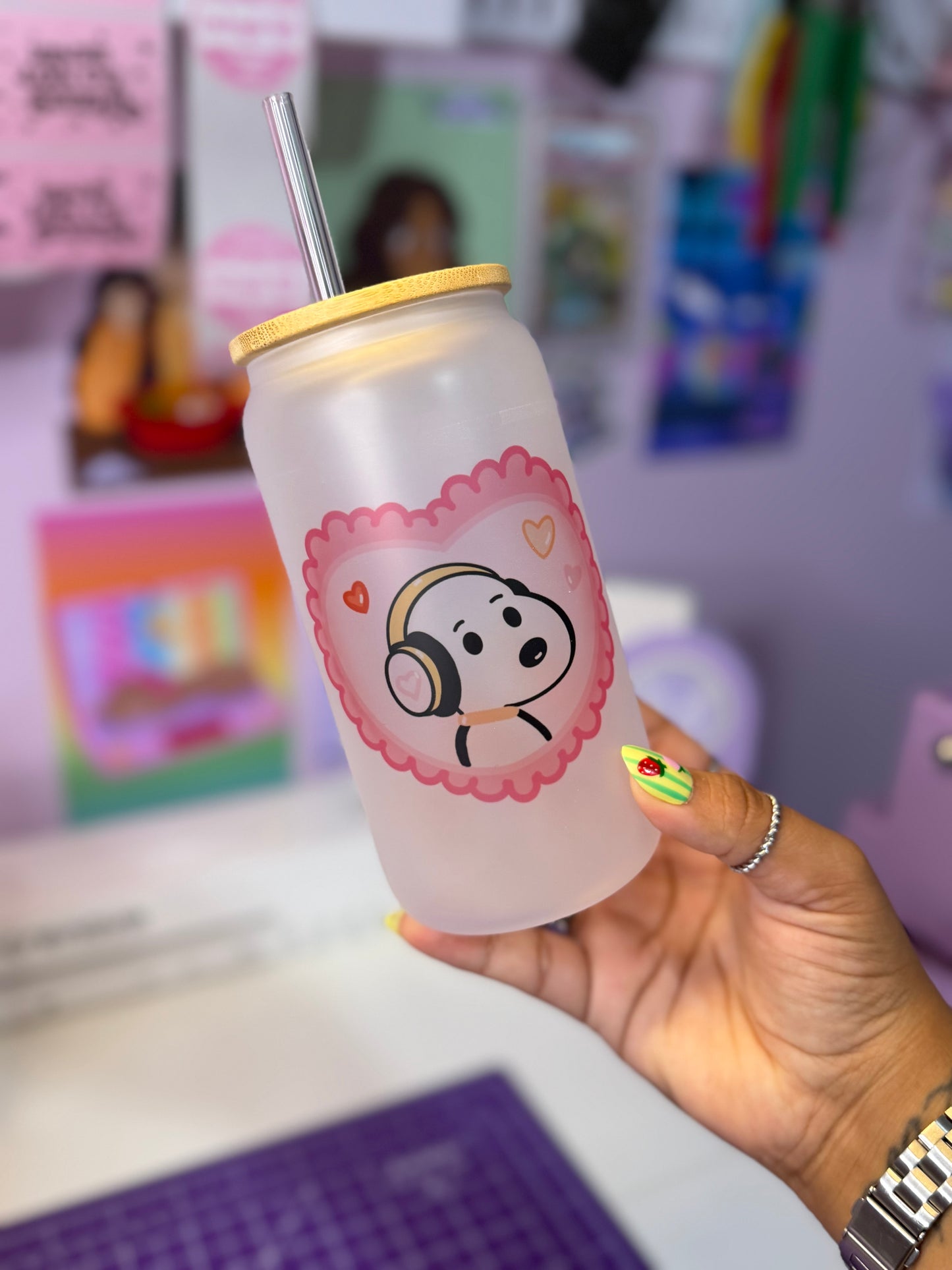 Snoopy Glass Cup