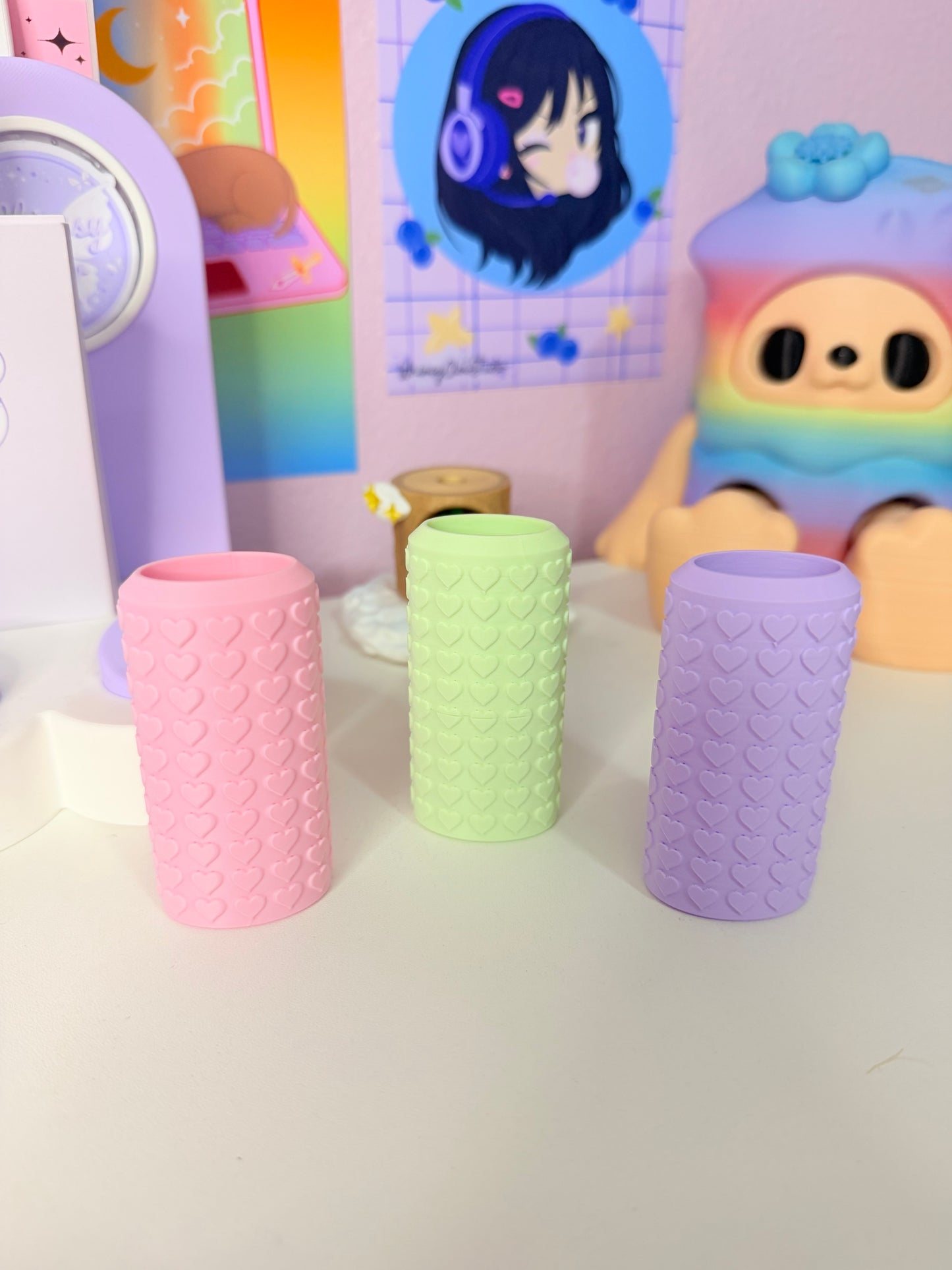 Heart Pattern Lighter Case
