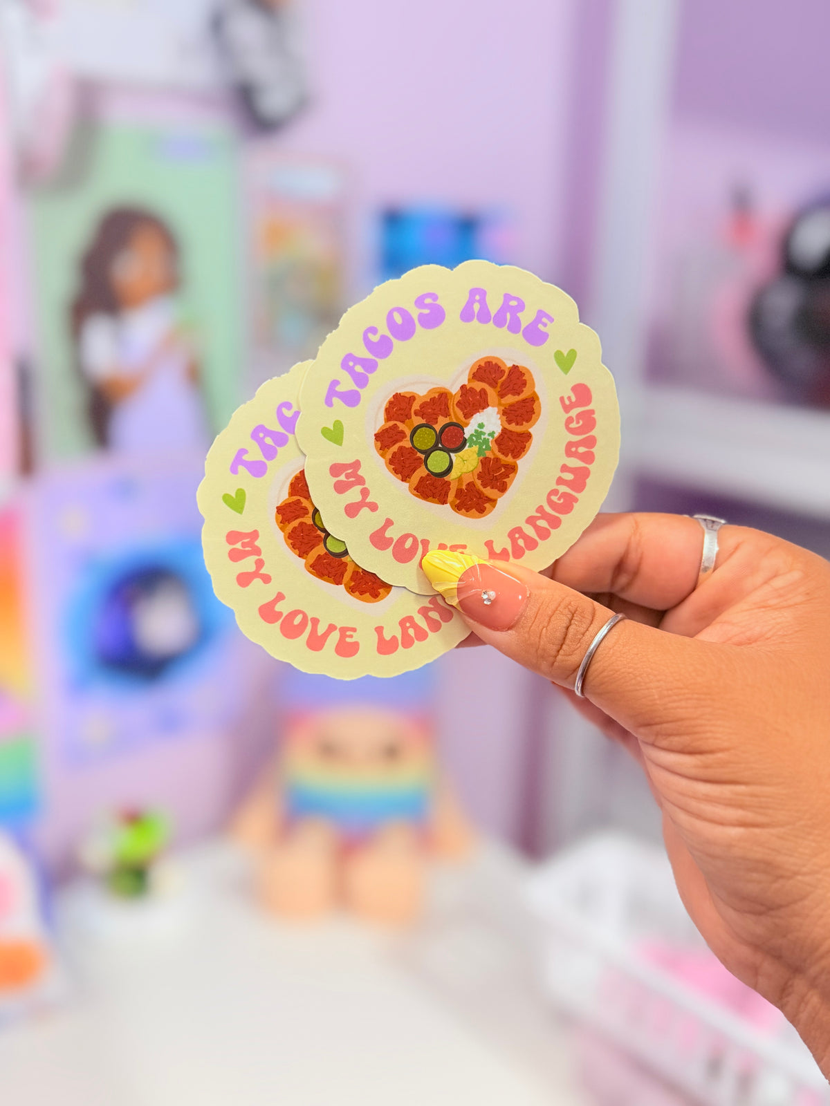 Tacos are my love language sticker