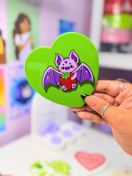 Berry Bat Ceramic Coaster