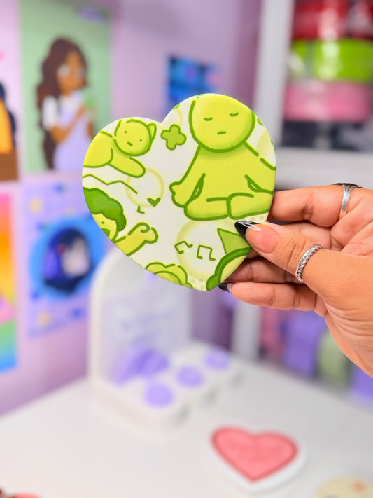 Green Pal Ceramic Coaster