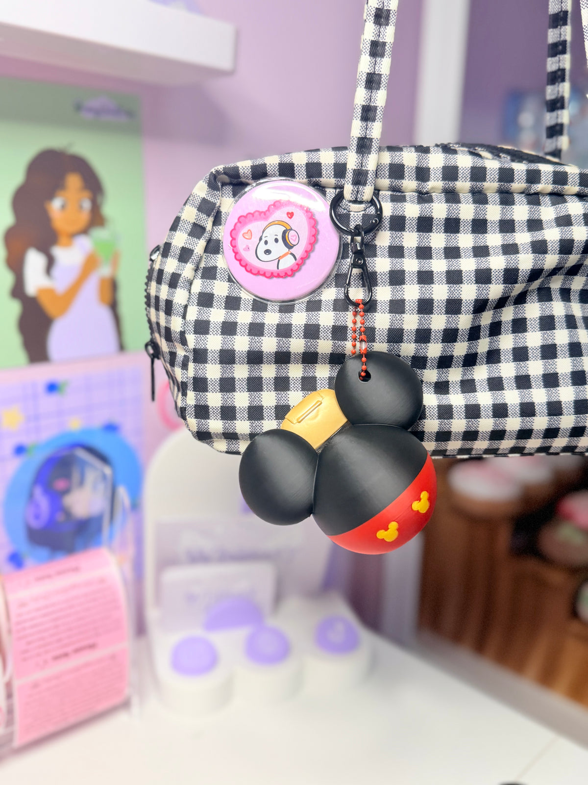 Original Mouse BBW Hand Sanitizer Keychain Holder