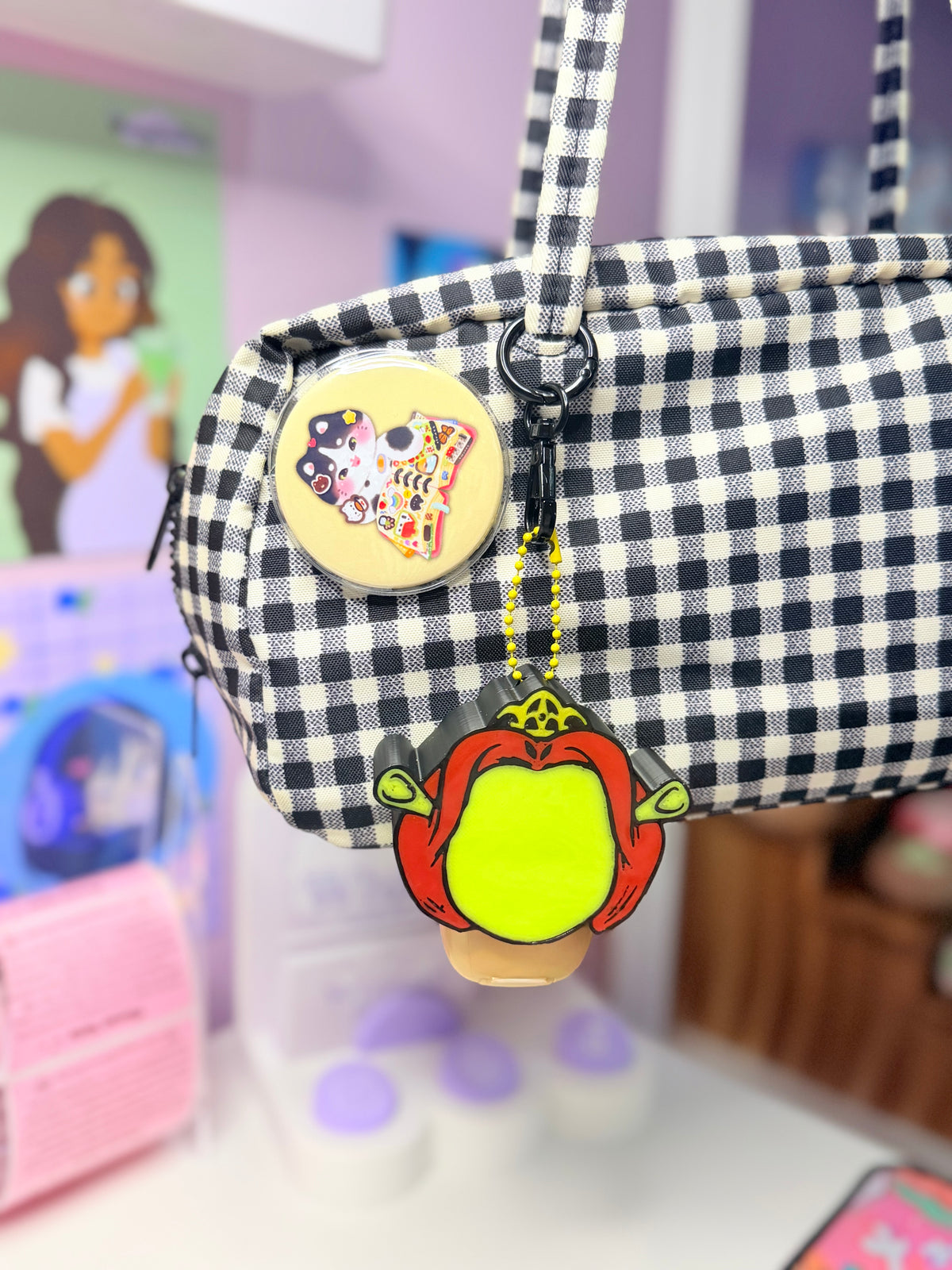 Fiona BBW Hand Sanitizer Keychain Holder