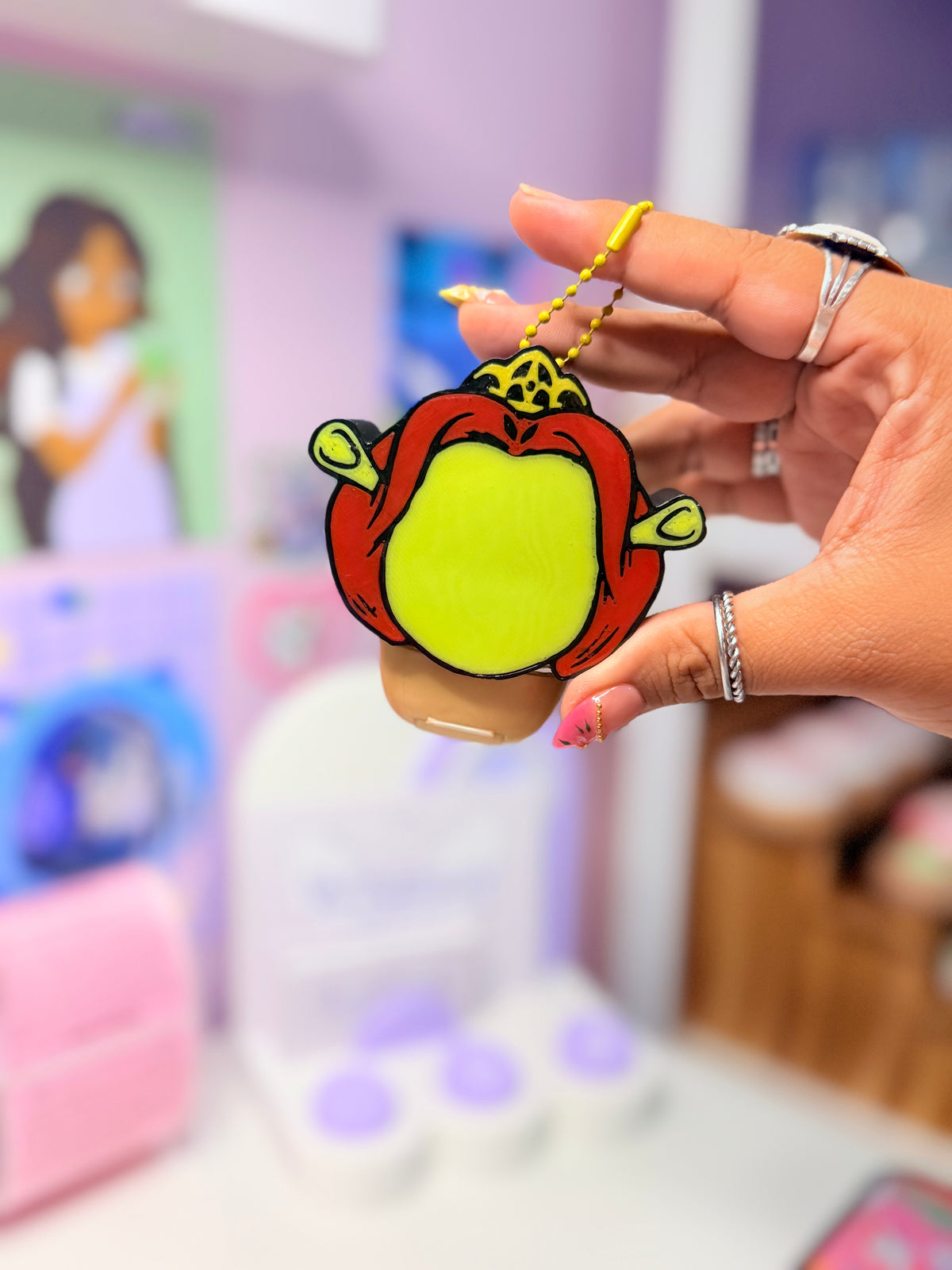 Fiona BBW Hand Sanitizer Keychain Holder
