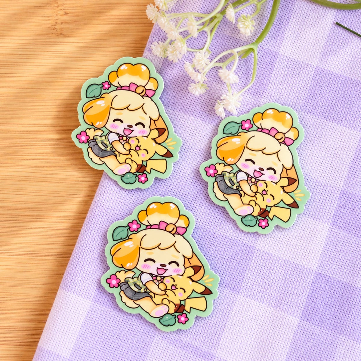 Isabelle and Picka Sticker